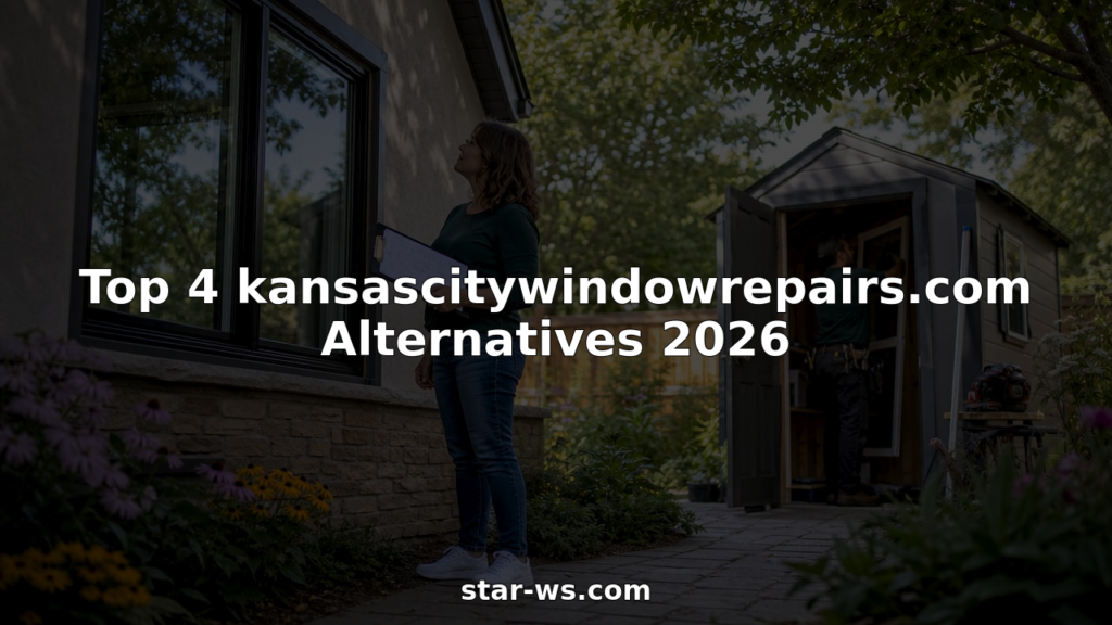Homeowner inspecting newly installed window outdoors